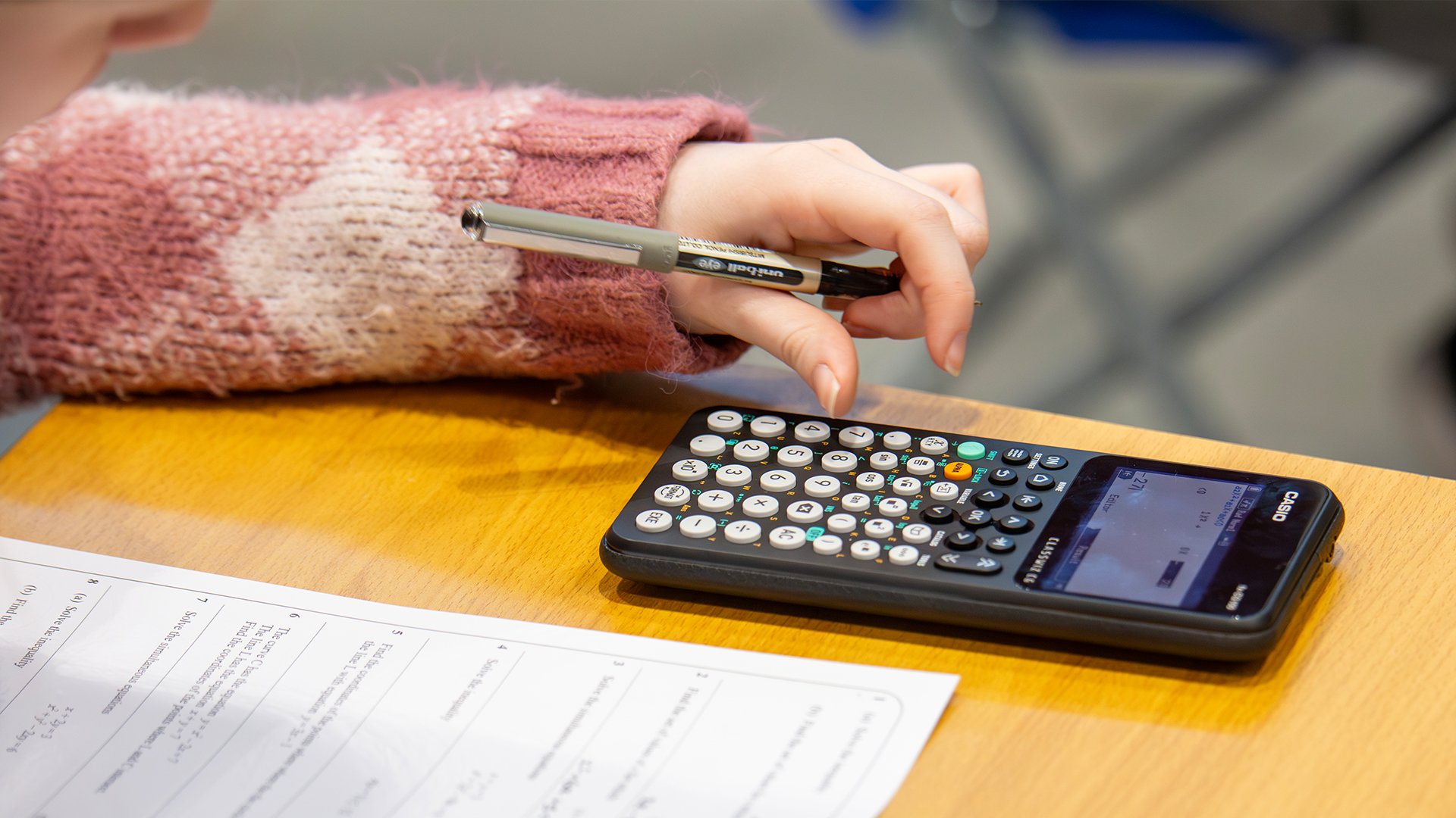 Casio fx-CG100 in exams