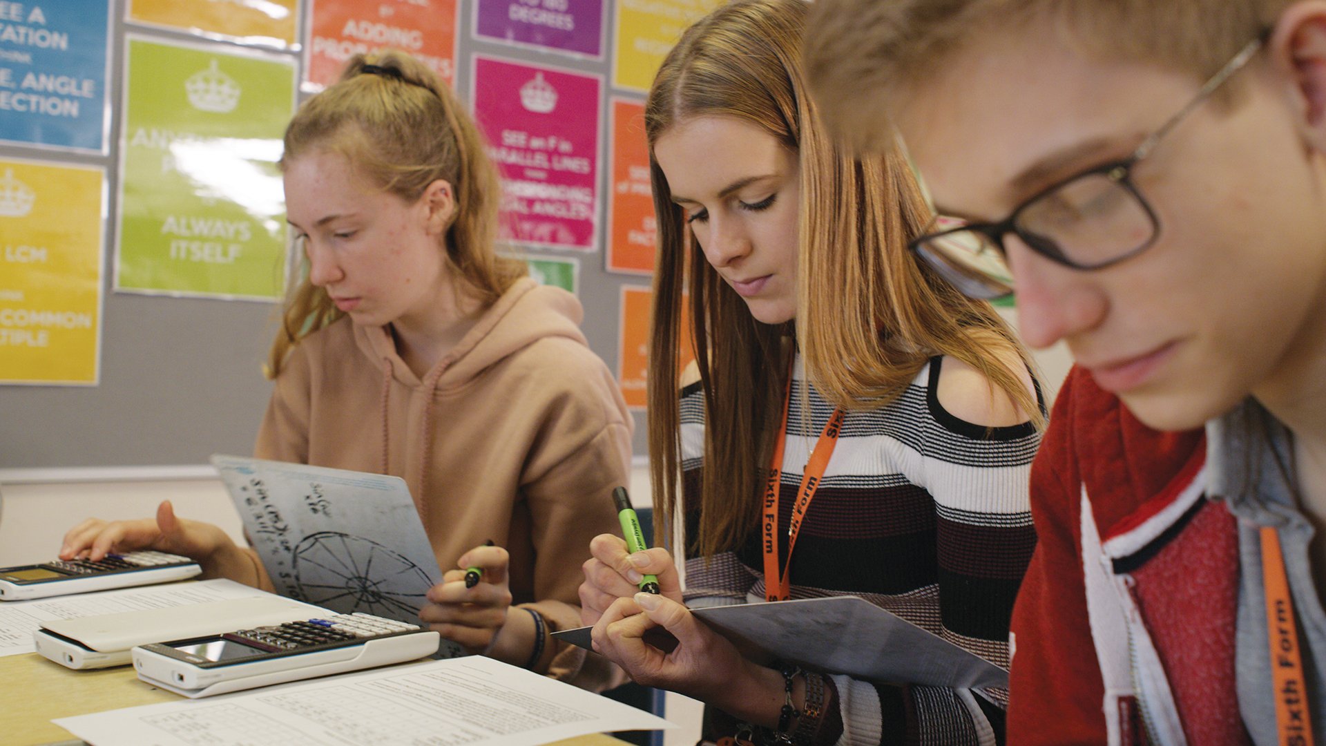 Students using the fx-CG50