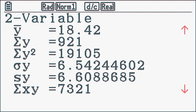statistics Bivariate Data