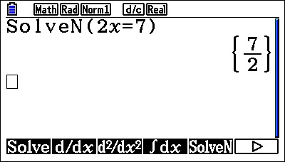 Solve N on the fx-CG50