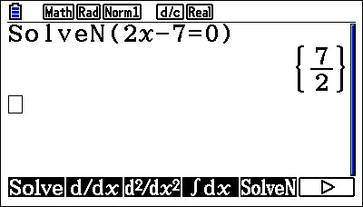 Solve N on the fx-CG50