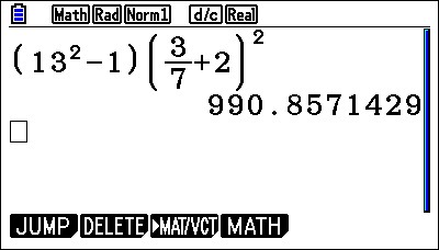 Casio fx-CG50 calculator