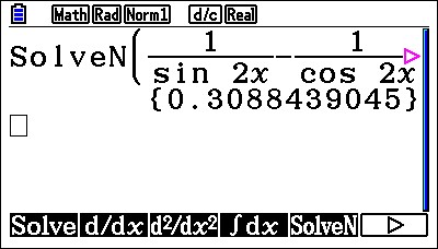 Casio fx-CG50 SolveN