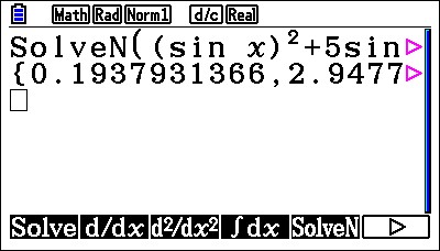 Run-Matrix-SolveN Trigonometry