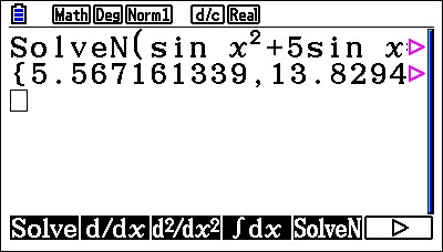 Run-Matrix-SolveN Trigonometry