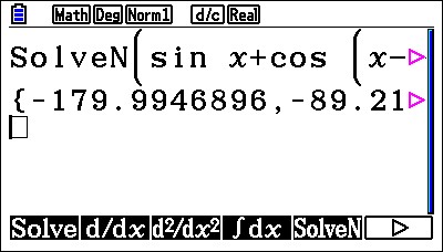 Run-Matrix-SolveN Trigonometry