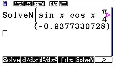 Run-Matrix-SolveN Trigonometry