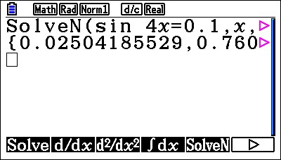 Run-Matrix-SolveN Trigonometry