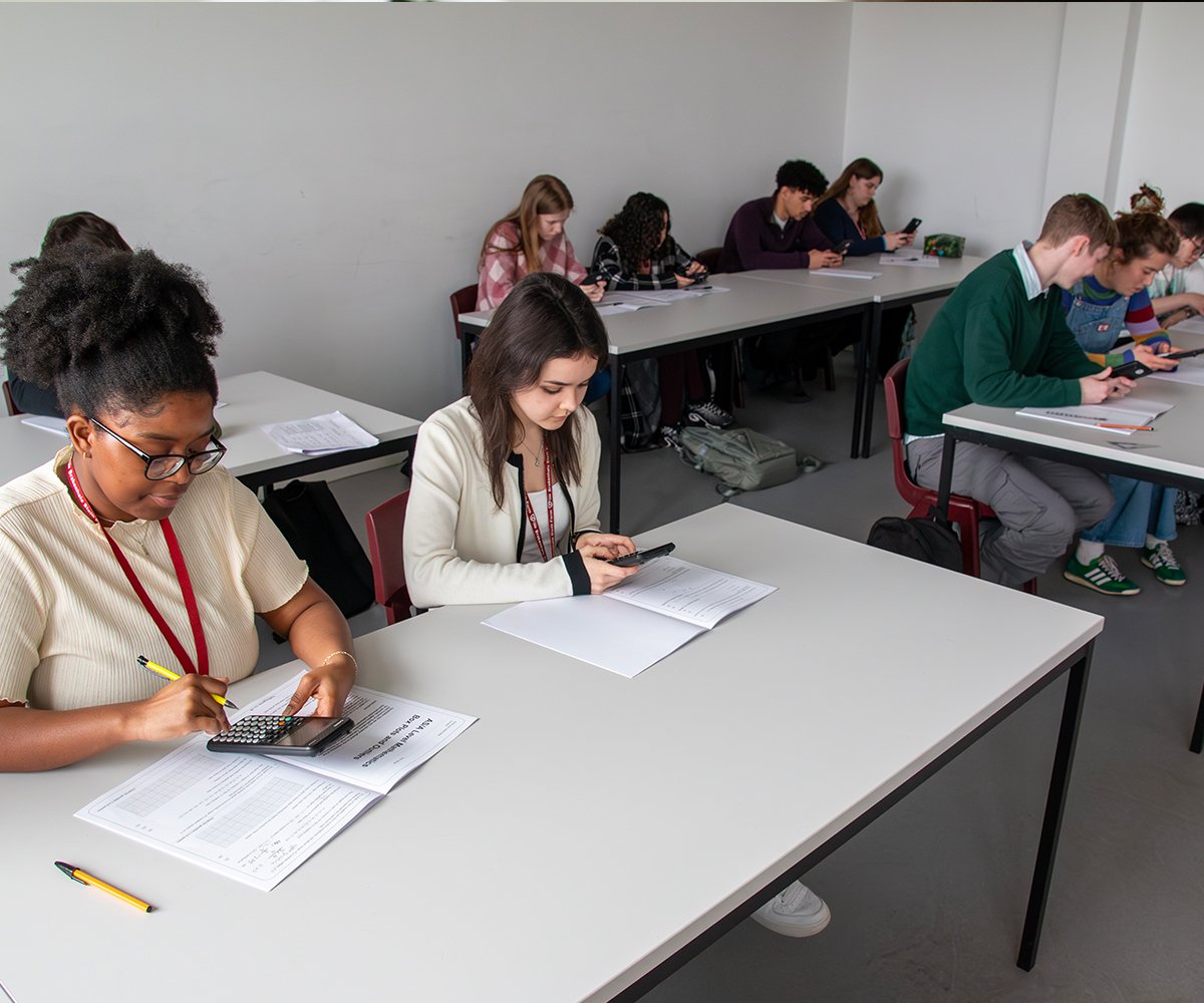 Casio fx-CG100 graphic calculator in the classroom