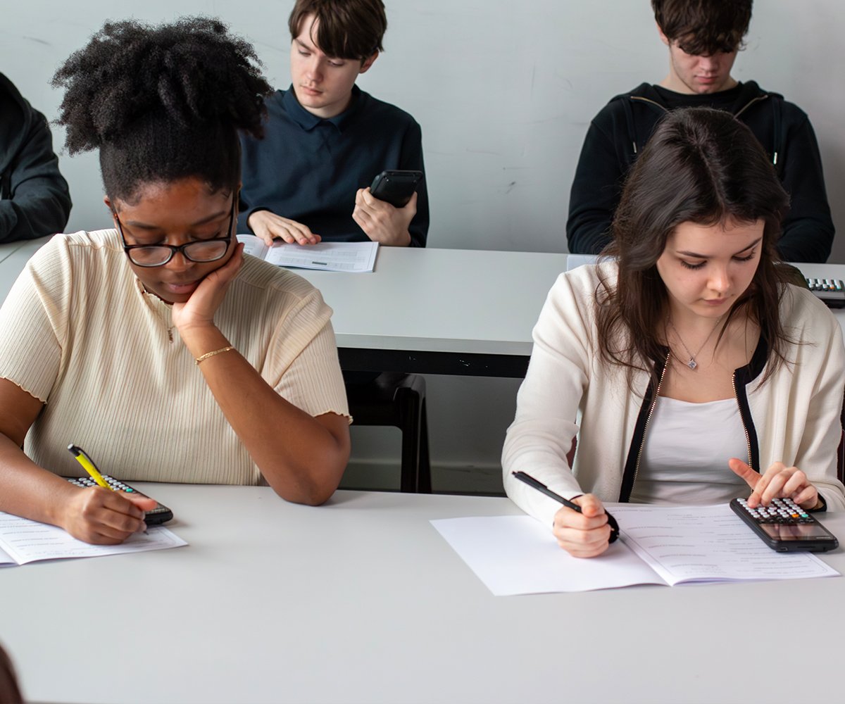 Casio fx-CG100 graphic calculator in the classroom