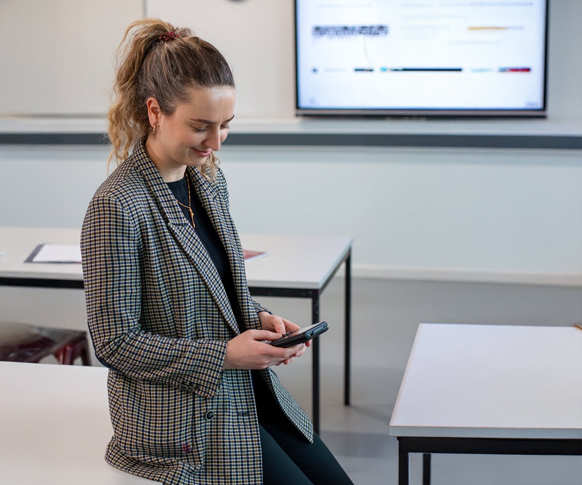Casio fx-CG100 graphic calculator in the classroom