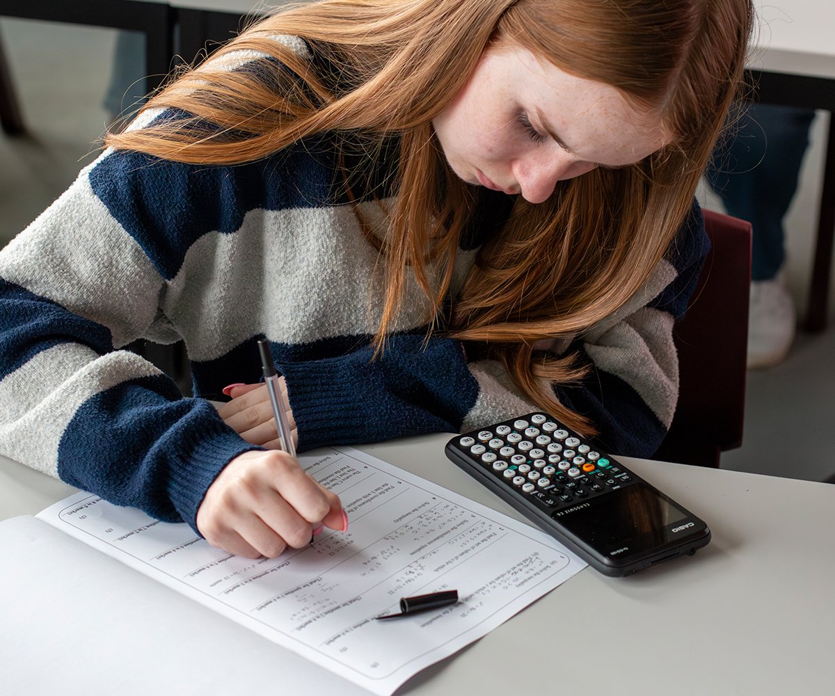 Casio fx-CG100 graphic calculator in the classroom
