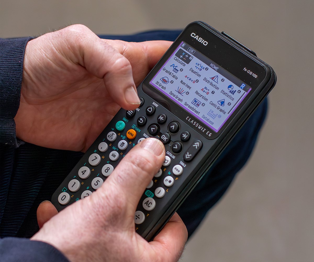 Casio fx-CG100 graphic calculator in the classroom
