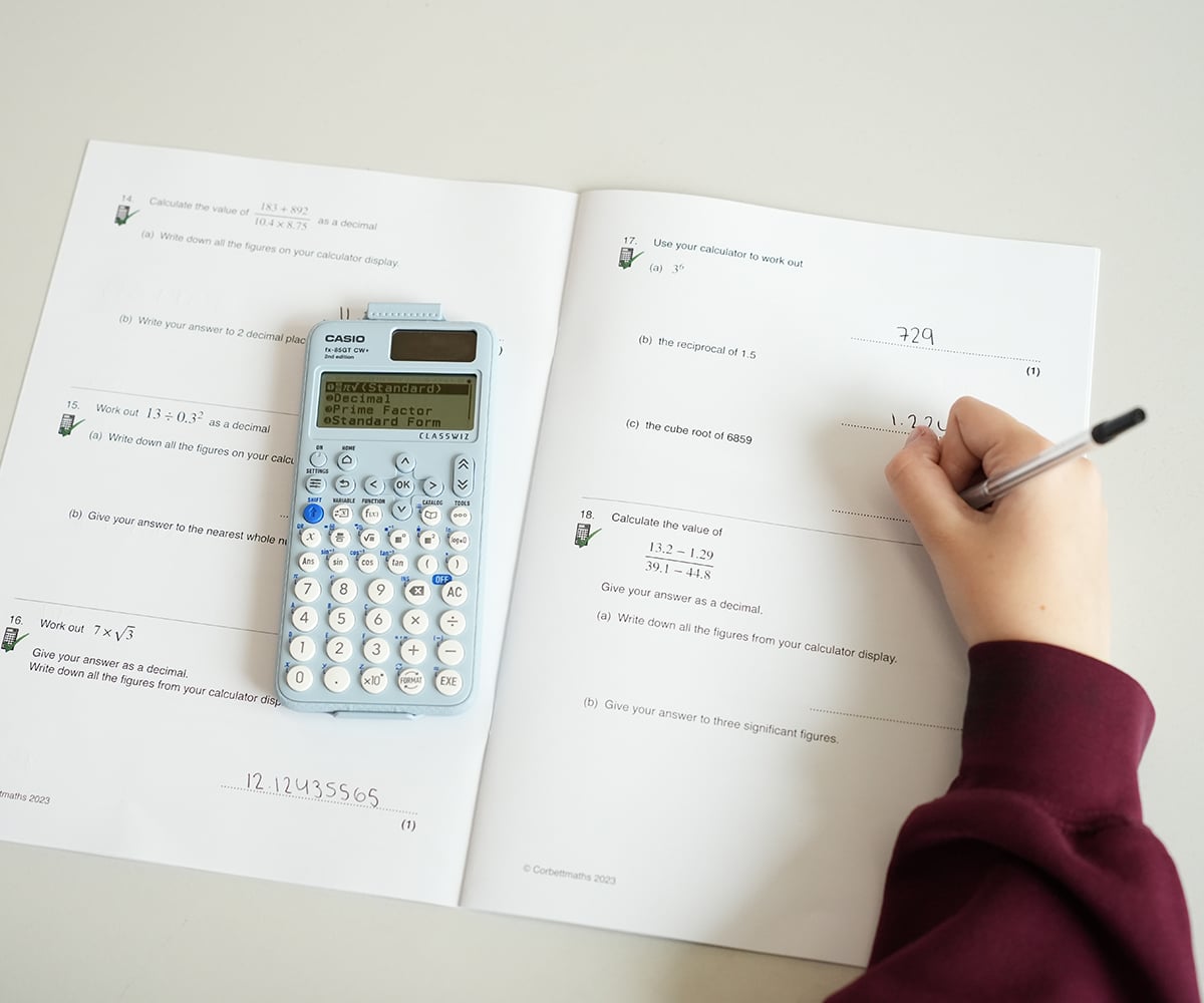 Casio ClassWiz+ scientific calculators