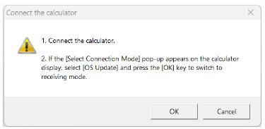 Connect the calculator pop up