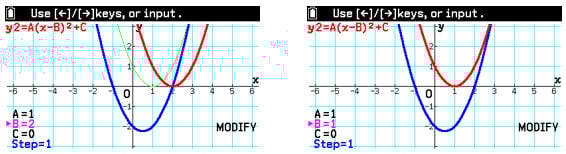 Casio fx-CG100 calculator screen