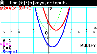 Casio fx-CG100 calculator screen