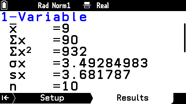 1-Variable Statistics
