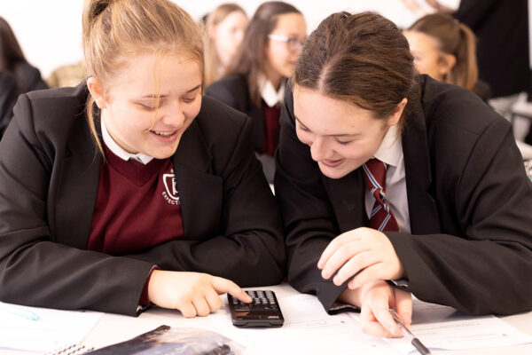 Students with Casio ClassWiz calculators