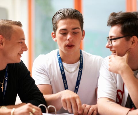 Students and teacher
