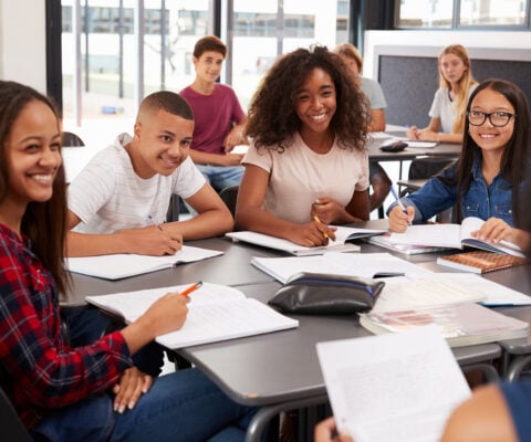 Students learning