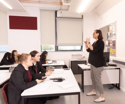 Teacher using Casio ClassPad