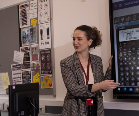 Teacher using Casio ClassPad