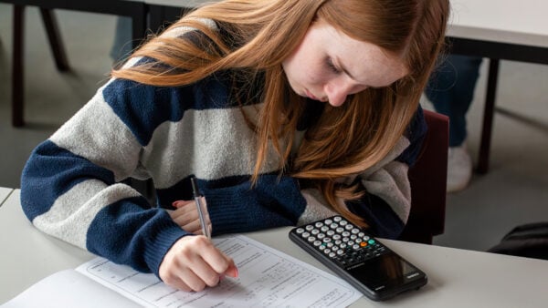 Casio fx-CG100 graphic calculator in the classroom