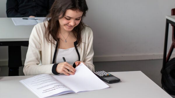 Casio fx-CG100 graphic calculator in the classroom