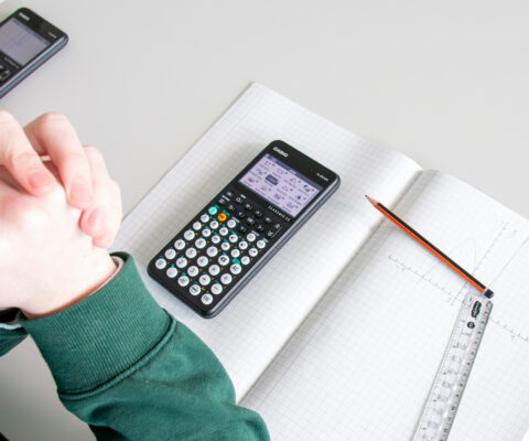 Casio fx-CG100 graphic calculator in the classroom