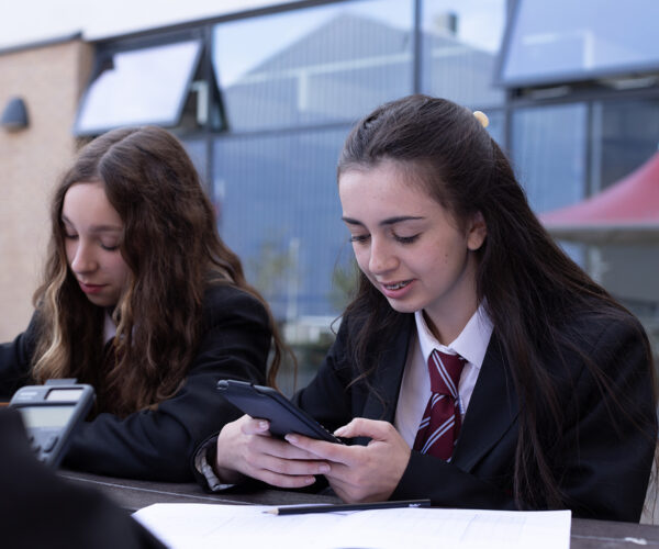 Students using the ClassWiz calculators