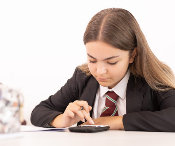 Student using the Casio ClassWiz calculator