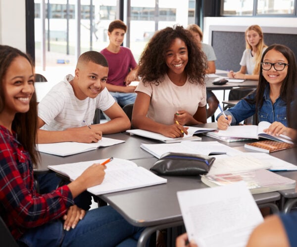 Students learning