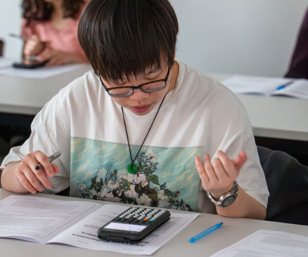 Casio fx-CG100 graphic calculator in the classroom
